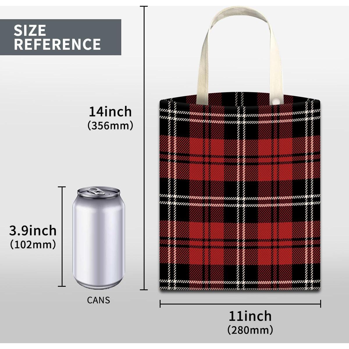 Basurero Colgante para Auto ABUIFDK Cuadrícula Negra y Roja