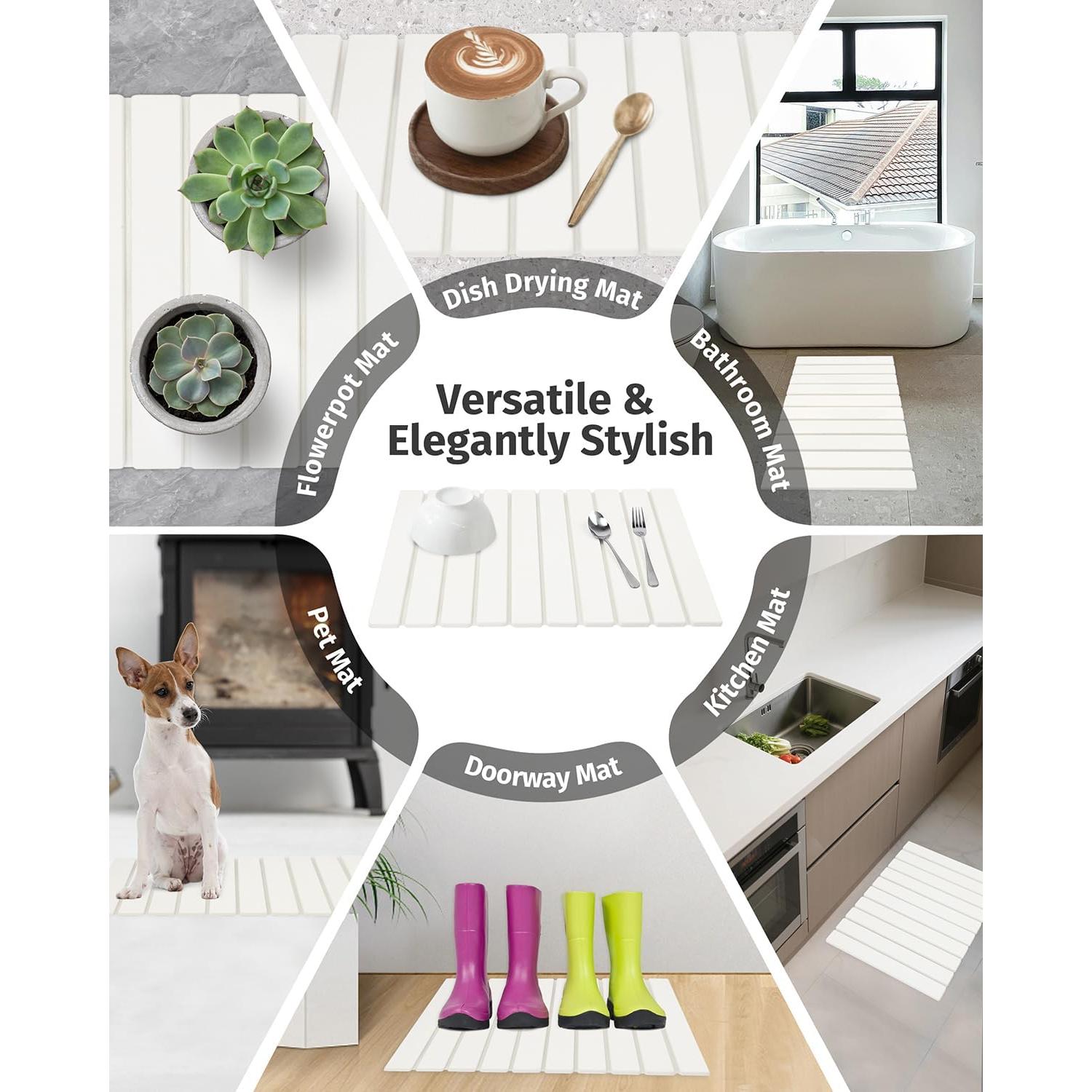 Alfombrilla de Secado de Piedra Diatomácea Grande 61x40.6cm