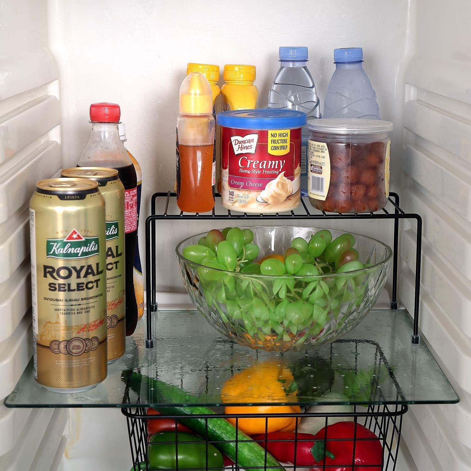 Estantes de Cocina SIBAO 2 Piezas Organizador Negro 27.3x12.7cm