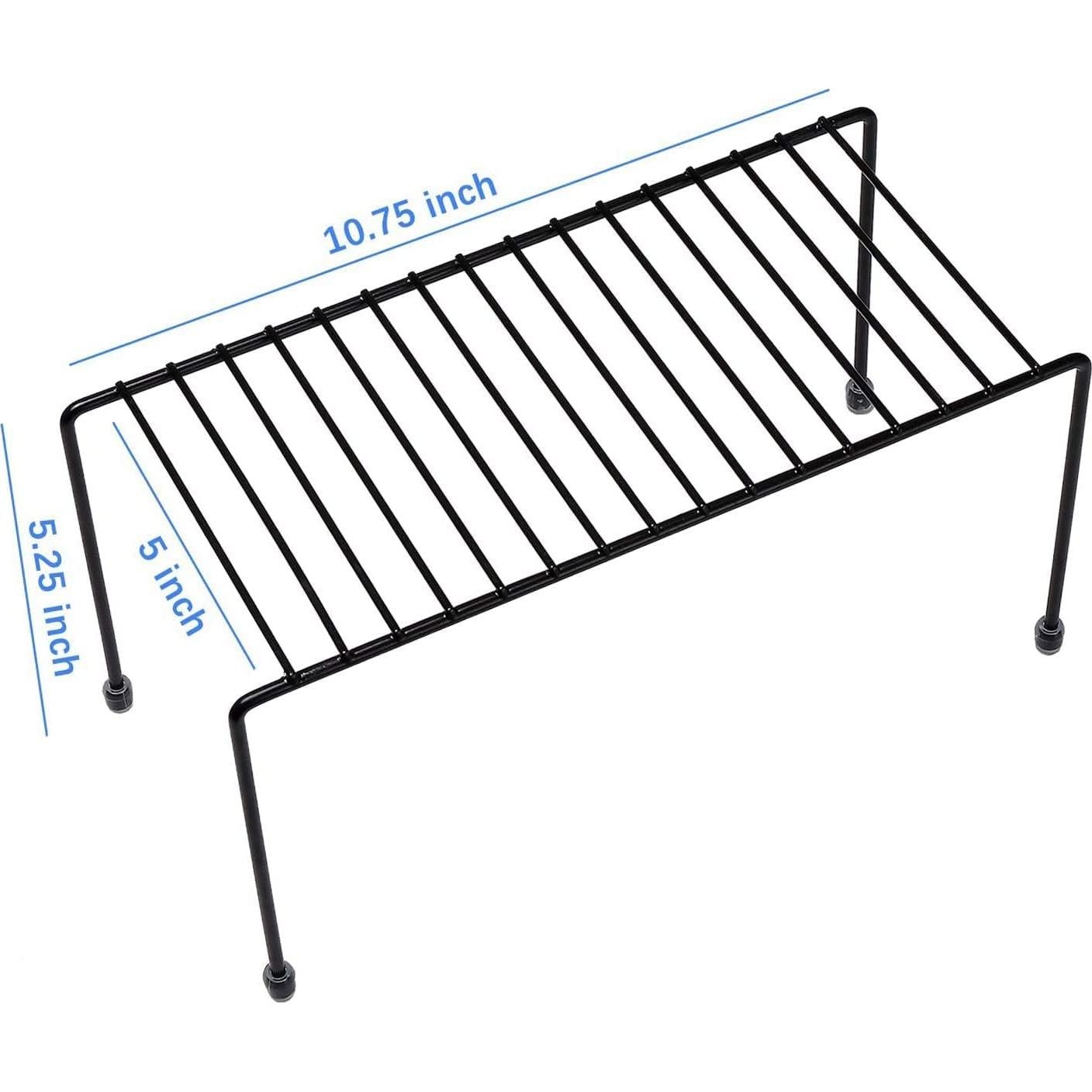 Estantes de Cocina SIBAO 2 Piezas Organizador Negro 27.3x12.7cm