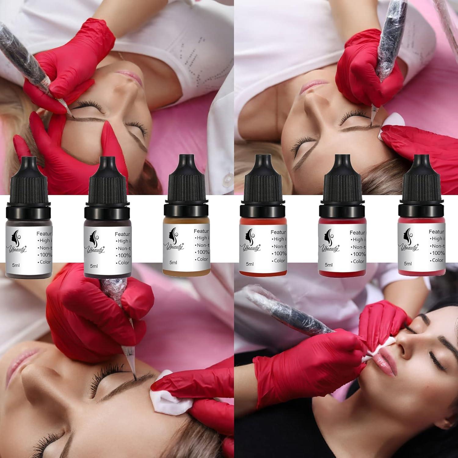 Pigmento Permanente Ybeauty para Cejas y Labios - 6 Colores