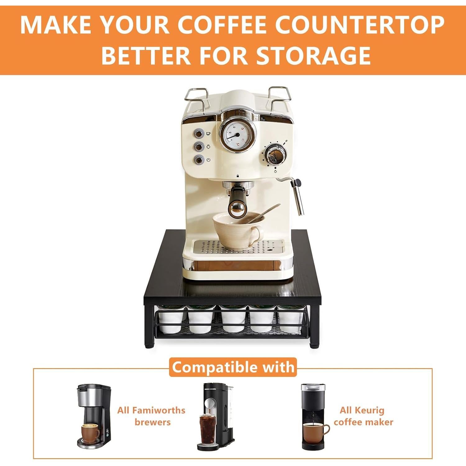 Soporte para Cajón de Cápsulas de Café IBUYKE 35 K Cup