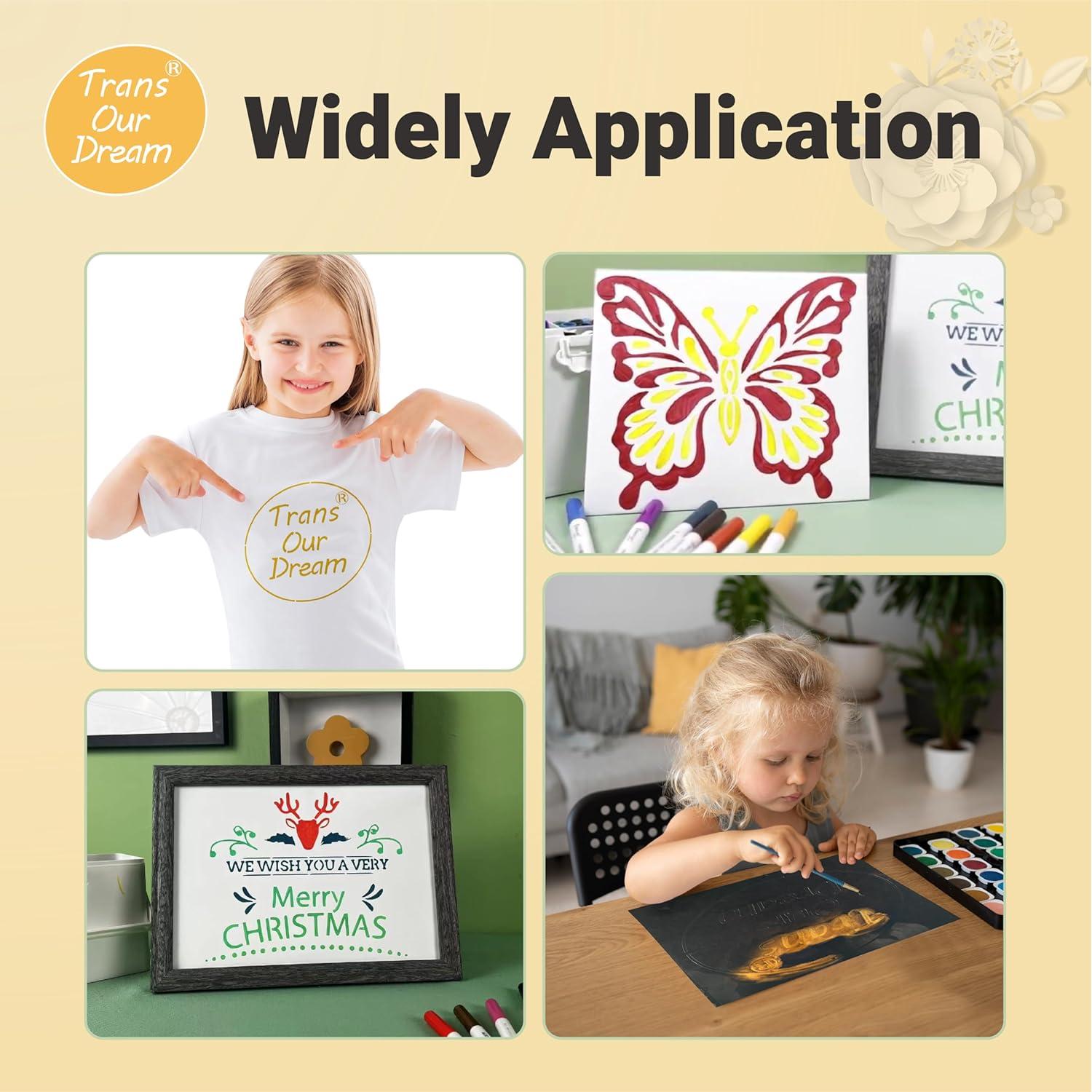 Plantillas de Corte Mylar TransOurDream 10 Hojas 30.48x30.48cm