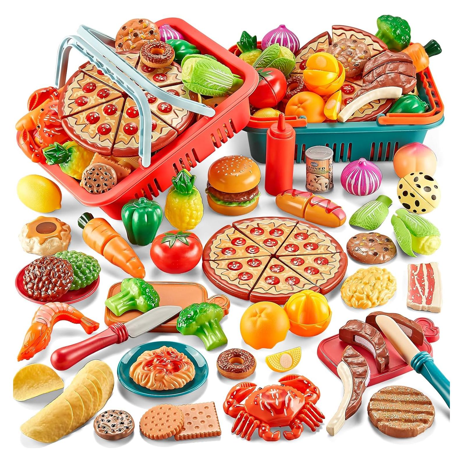 Juego de Comida Infantil 80PC Comirth con Cestas de Picnic