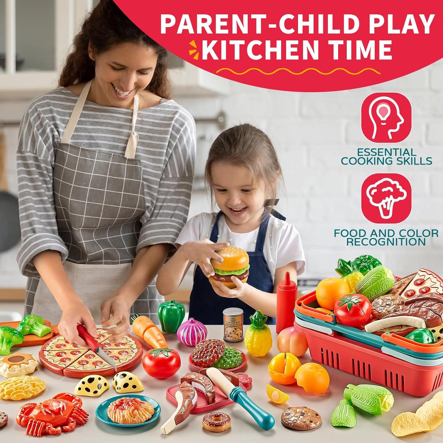 Juego de Comida Infantil 80PC Comirth con Cestas de Picnic