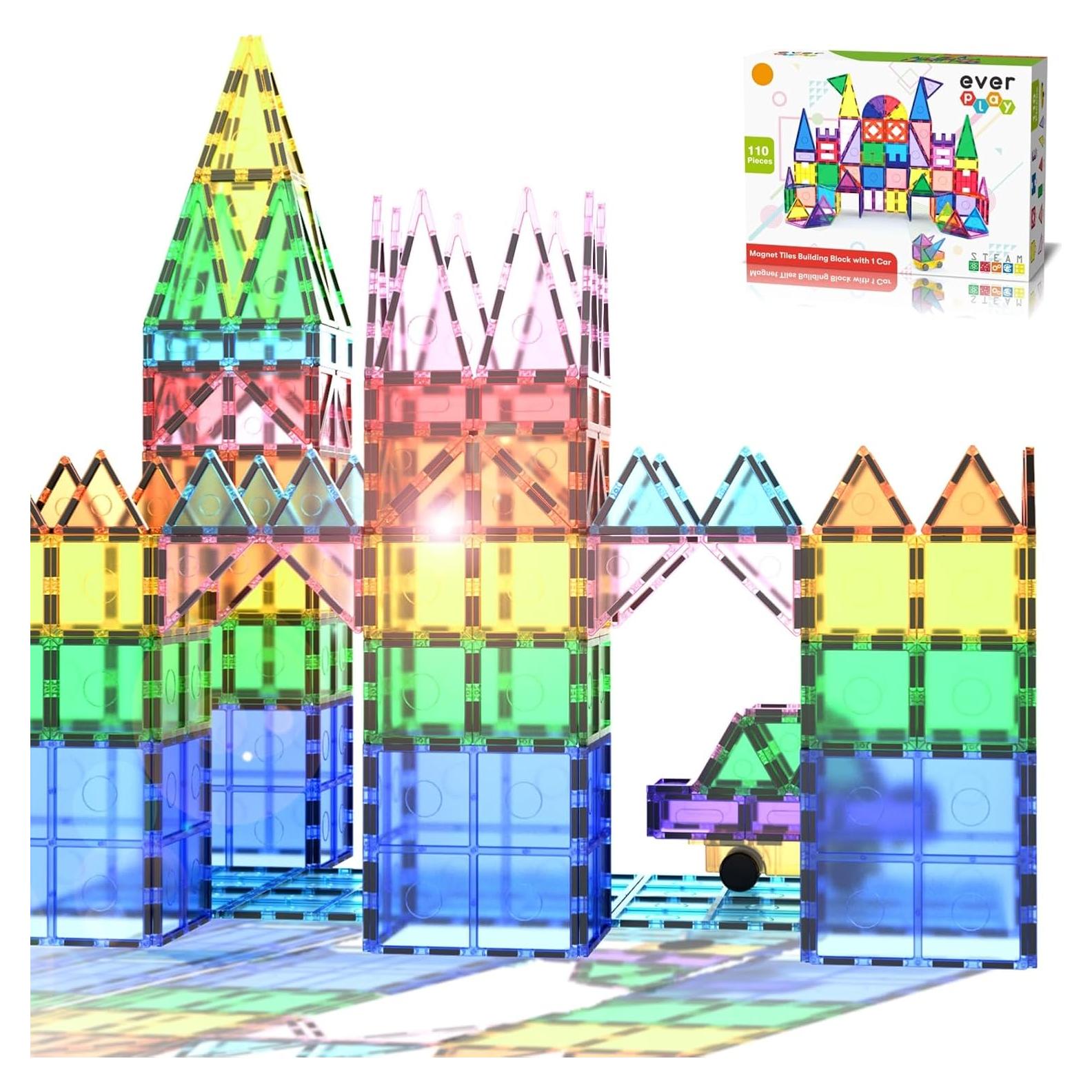 Conjunto de 110 Piezas de Azulejos Magnéticos Everplay