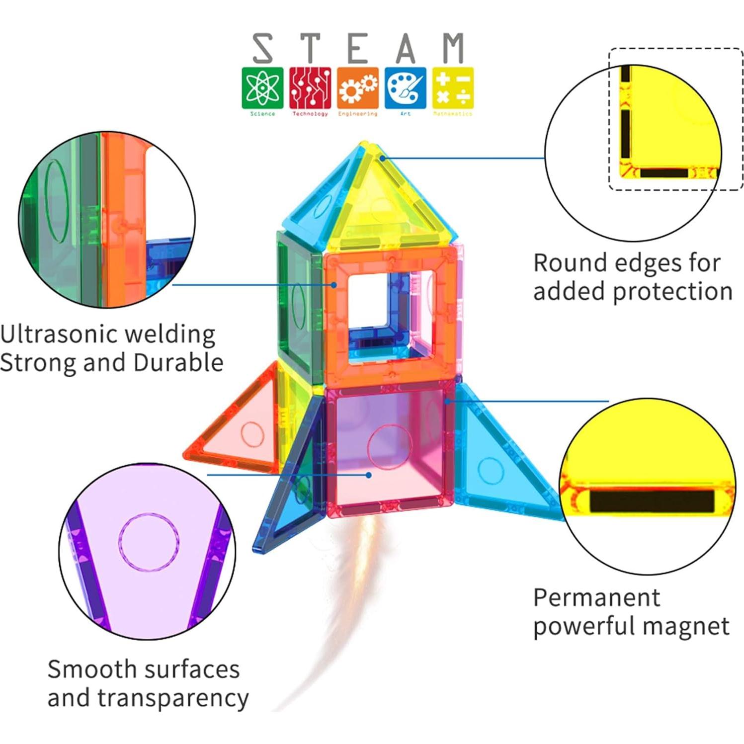 Conjunto de 110 Piezas de Azulejos Magnéticos Everplay