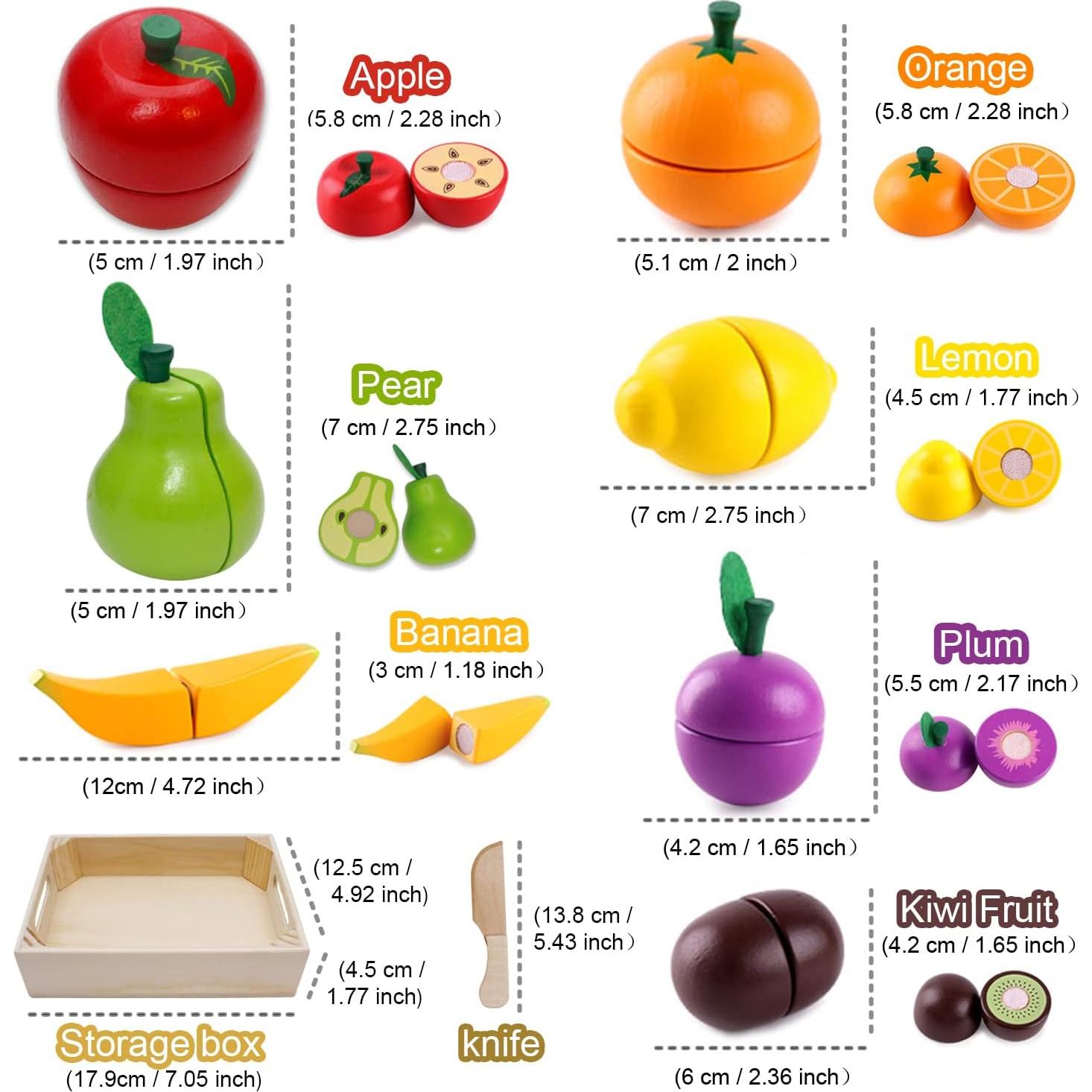 Comida de Juguete de Madera Airlab Frutas y Verduras