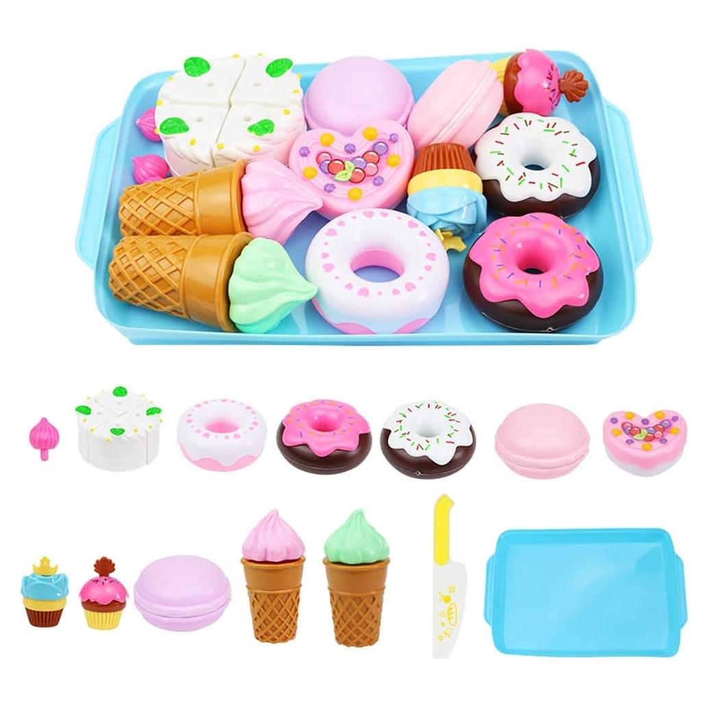 Juego de Comida de Juguete 15 Piezas Elitoky Cocina Infantil