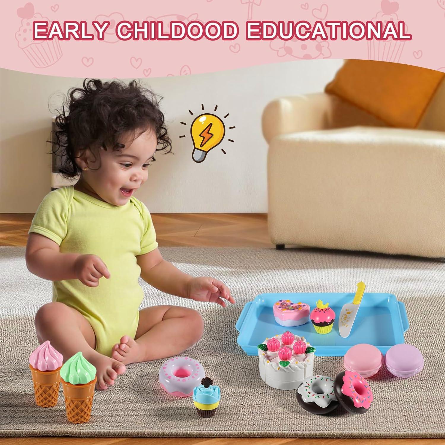 Juego de Comida de Juguete 15 Piezas Elitoky Cocina Infantil