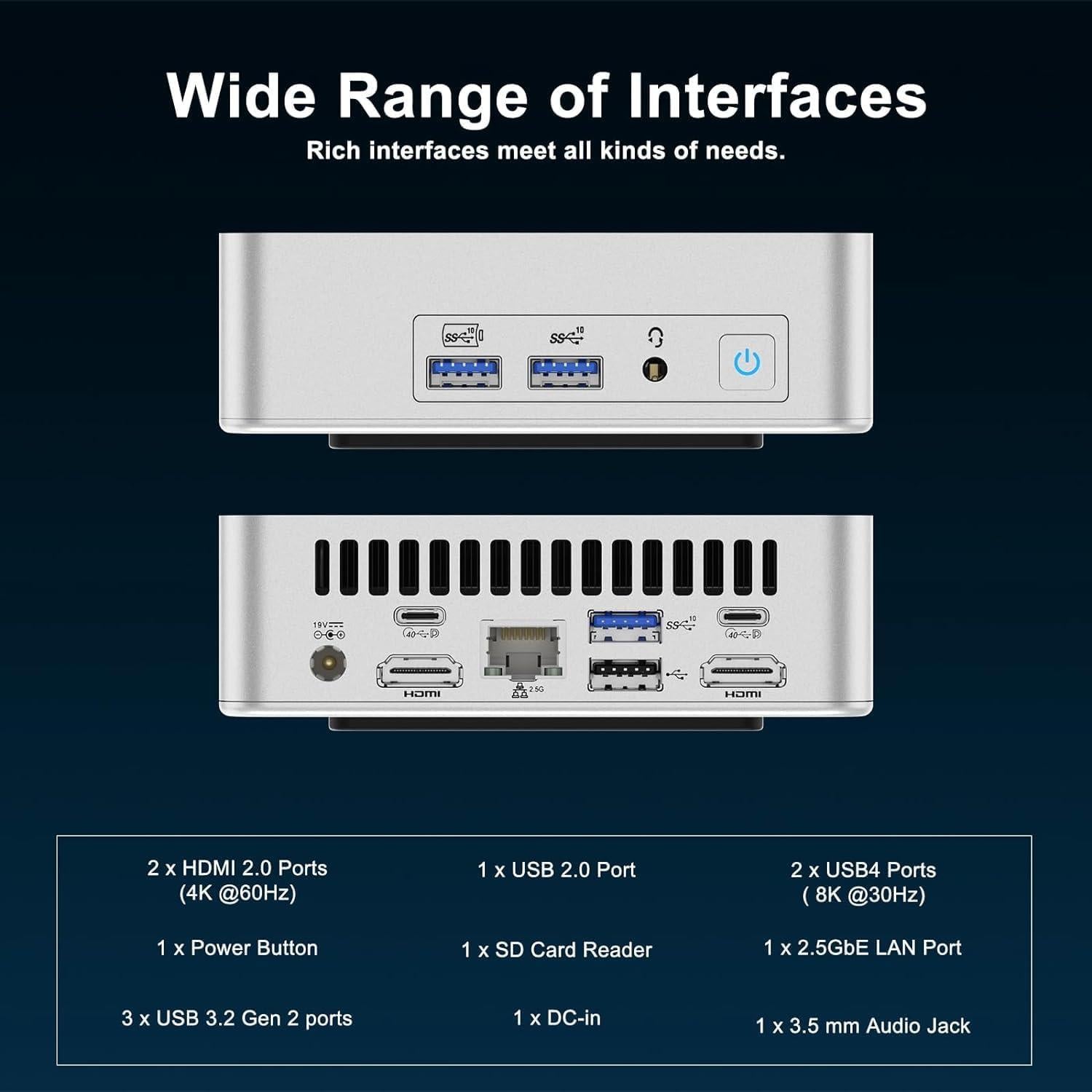 GEEKOM Mini PC XT12 Pro, Intel i9-12900H, 32GB RAM, 1TB SSD