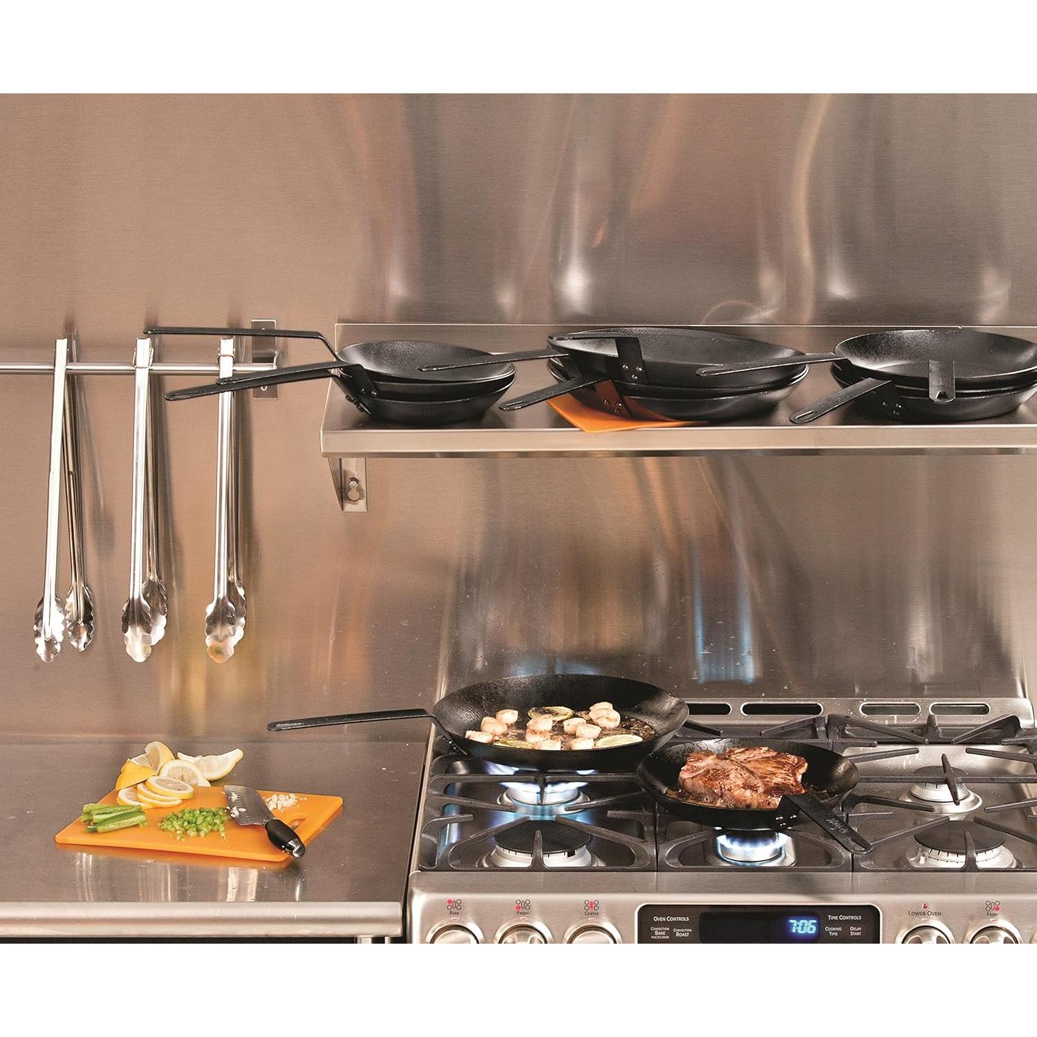 Sartén de Acero al Carbono Lodge 20.32 cm Pre-Sazonada