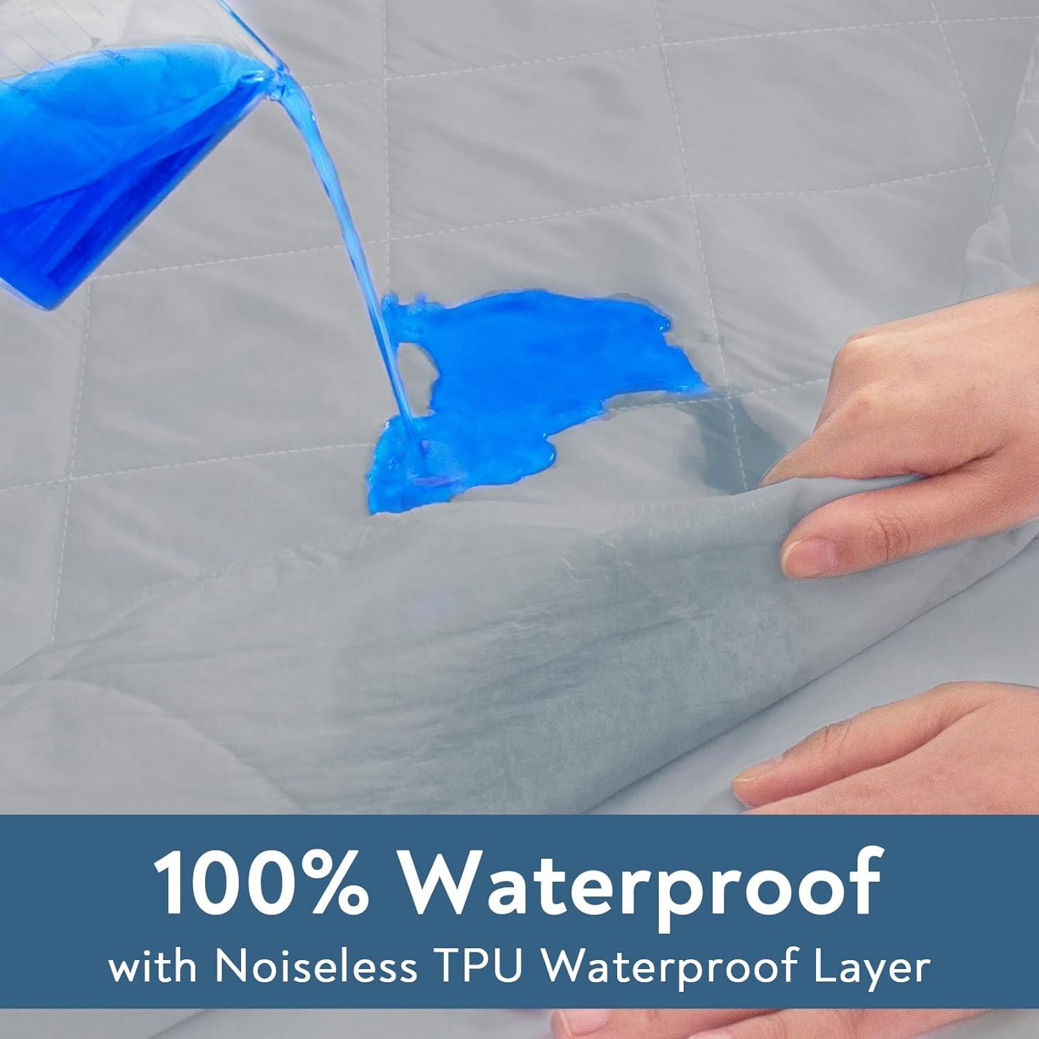 Protector de Colchón Twin XL Magik & Kover Impermeable Acolchado