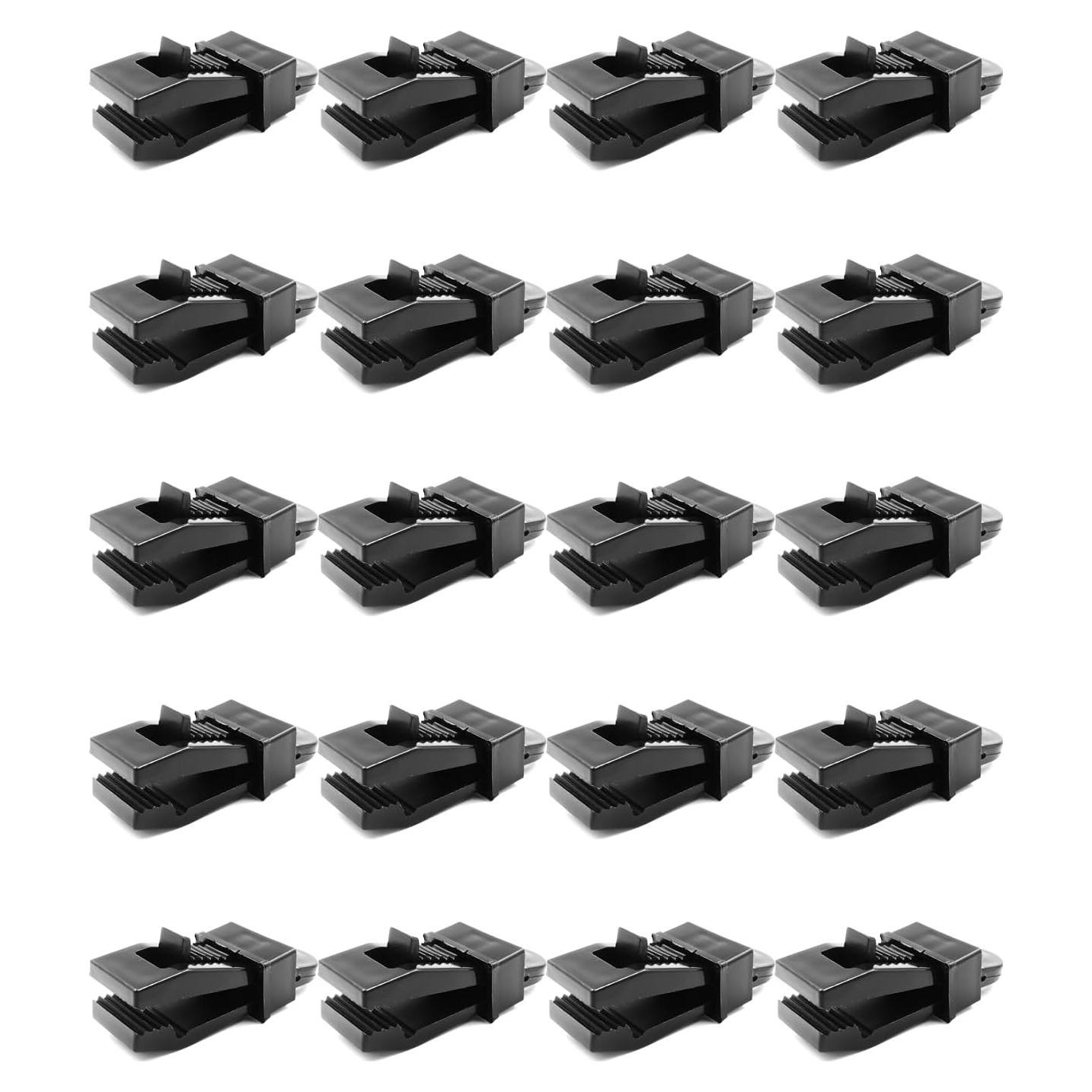 Pinzas para Lona BINCKIN 20 Pcs Alta Resistencia Negro