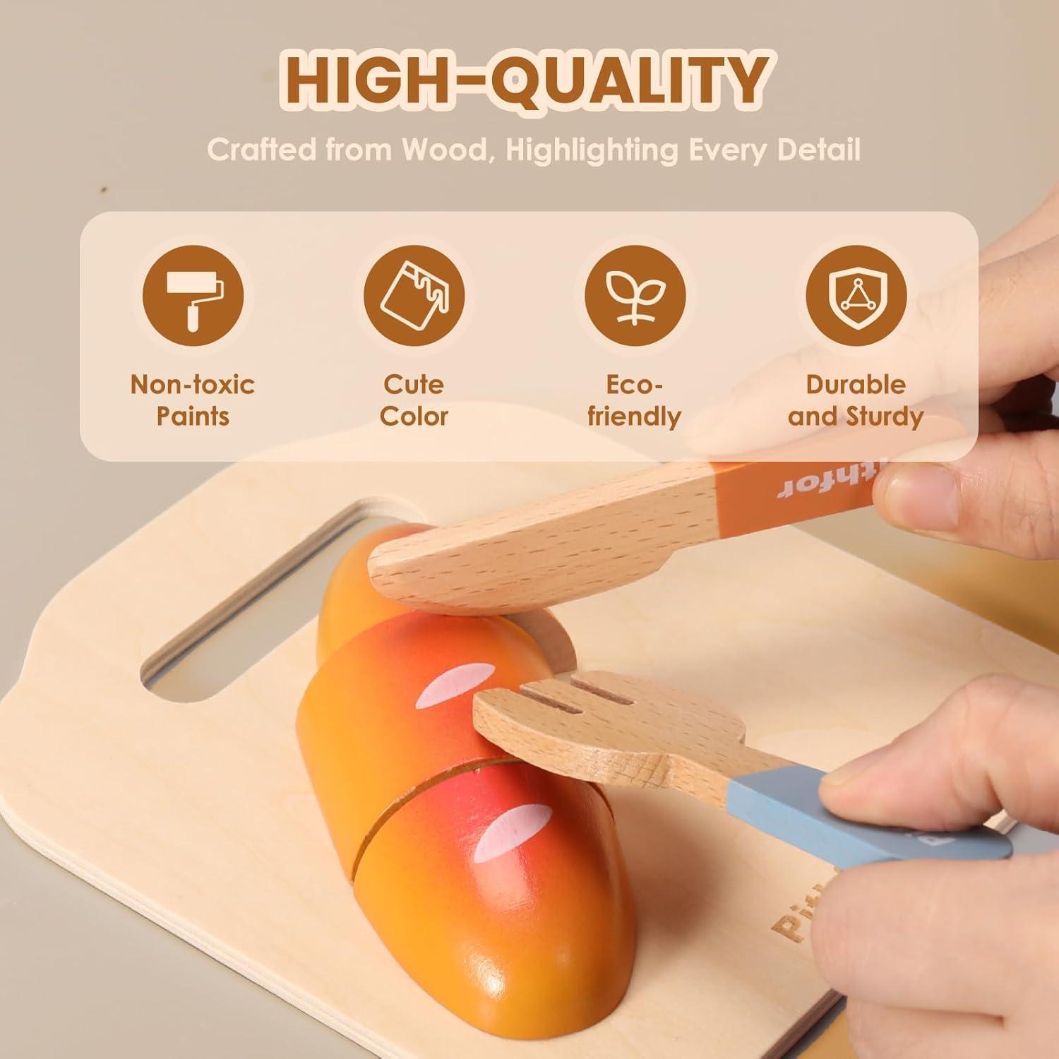 Juego de Picnic Pithfor Conjunto de Comida de Madera 0.98 kg