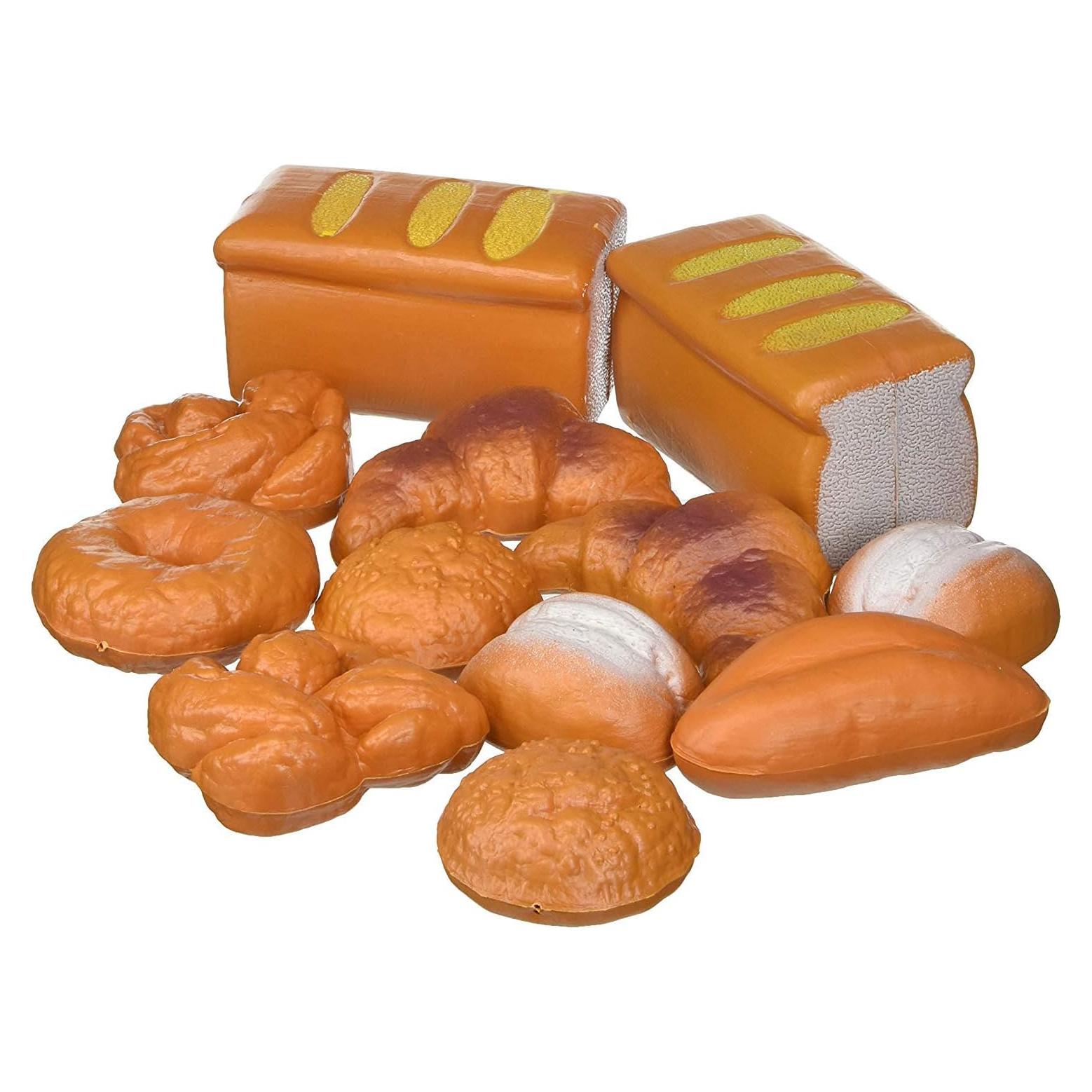 Juego de 12 Piezas de Pan Falso Liberty Imports - Alimentos de Juguete