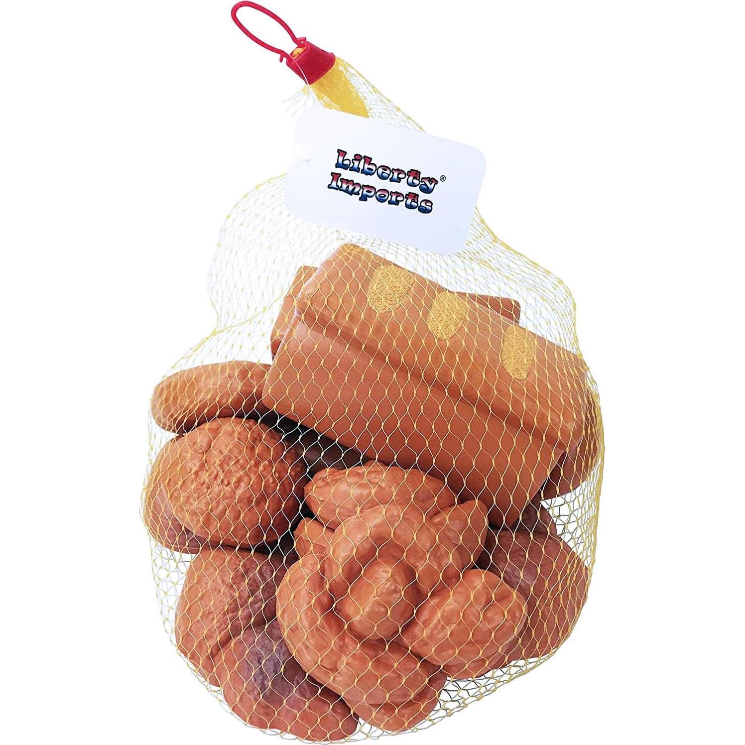 Juego de 12 Piezas de Pan Falso Liberty Imports - Alimentos de Juguete