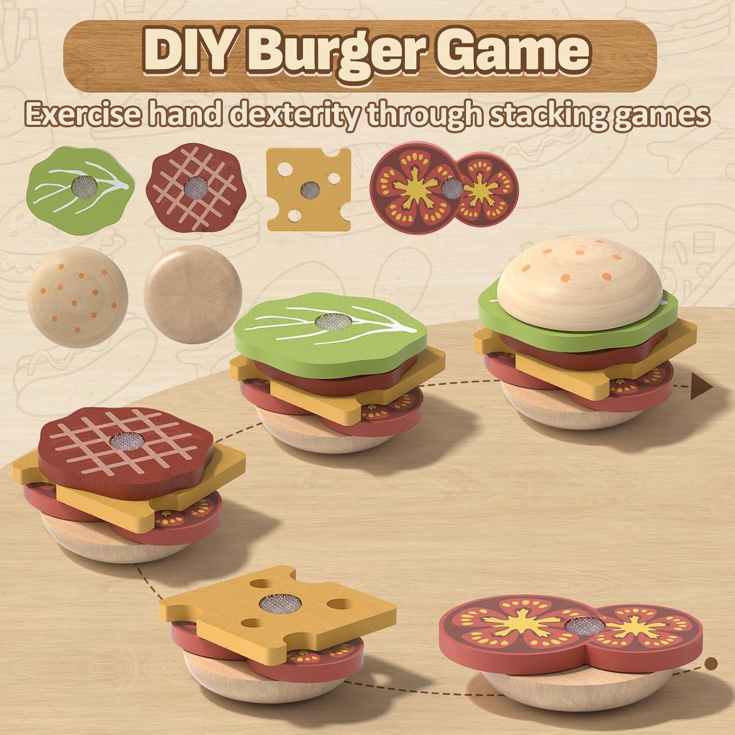 Conjunto de Comida de Juguete Lehoo Castle Madera 20x12 cm