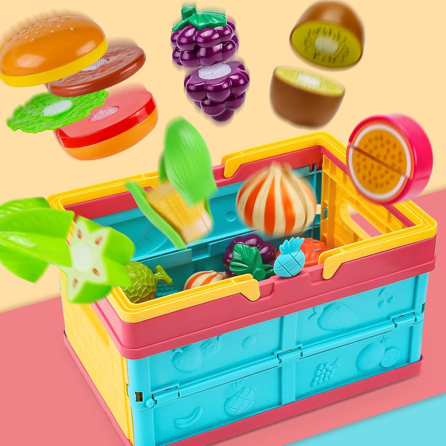 Juego de Comida de Corte 100 PCS Cawiew para Niños