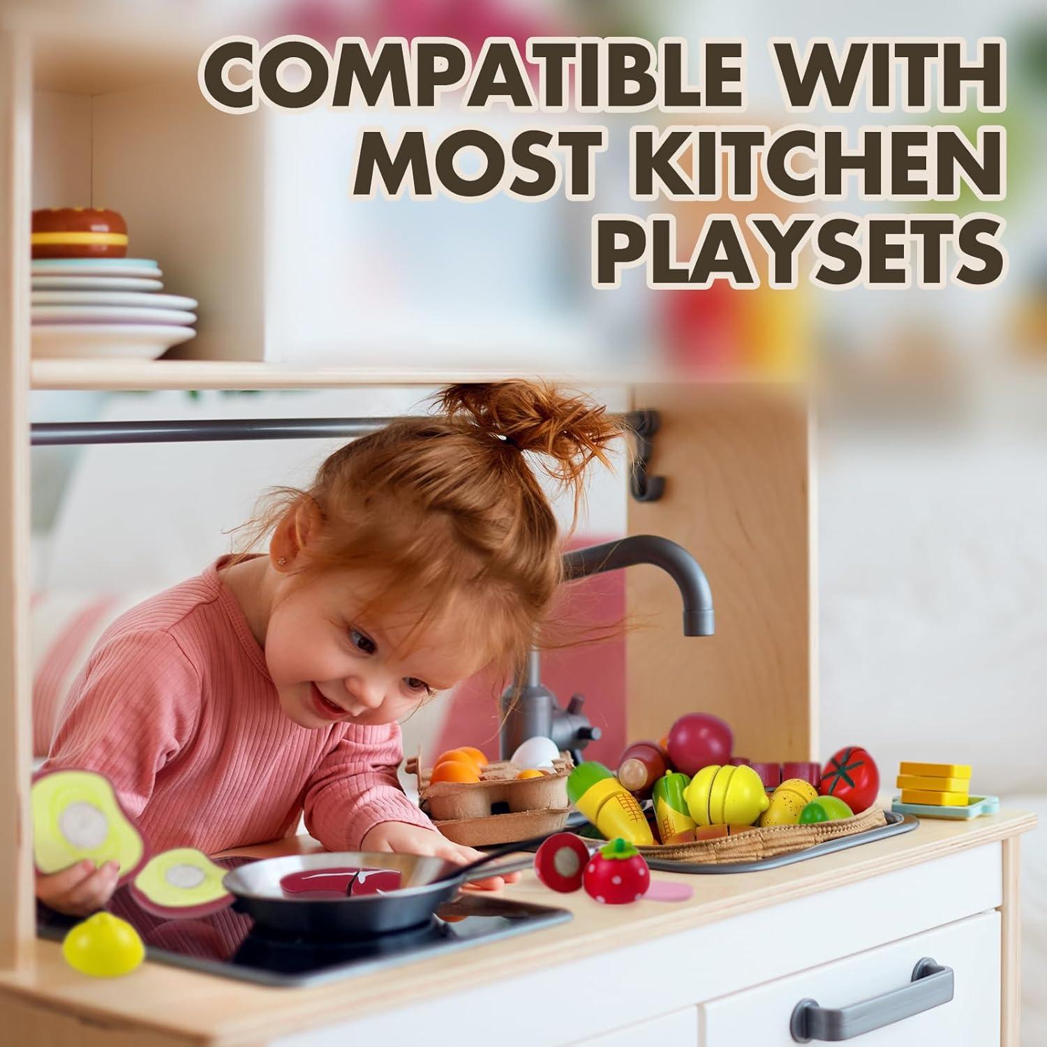 Juguete de Comida de Madera Beberolen para Niños 18.9x6.1cm