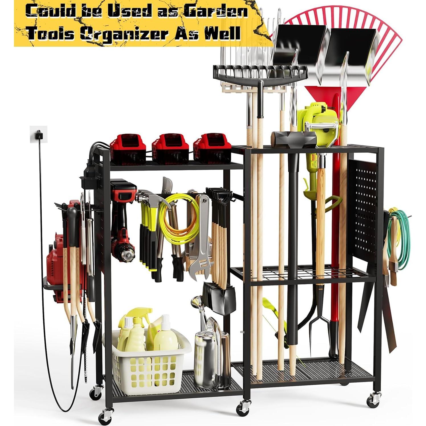 Carro Organizador de Herramientas Eléctricas Xankzi 6 Niveles Negro