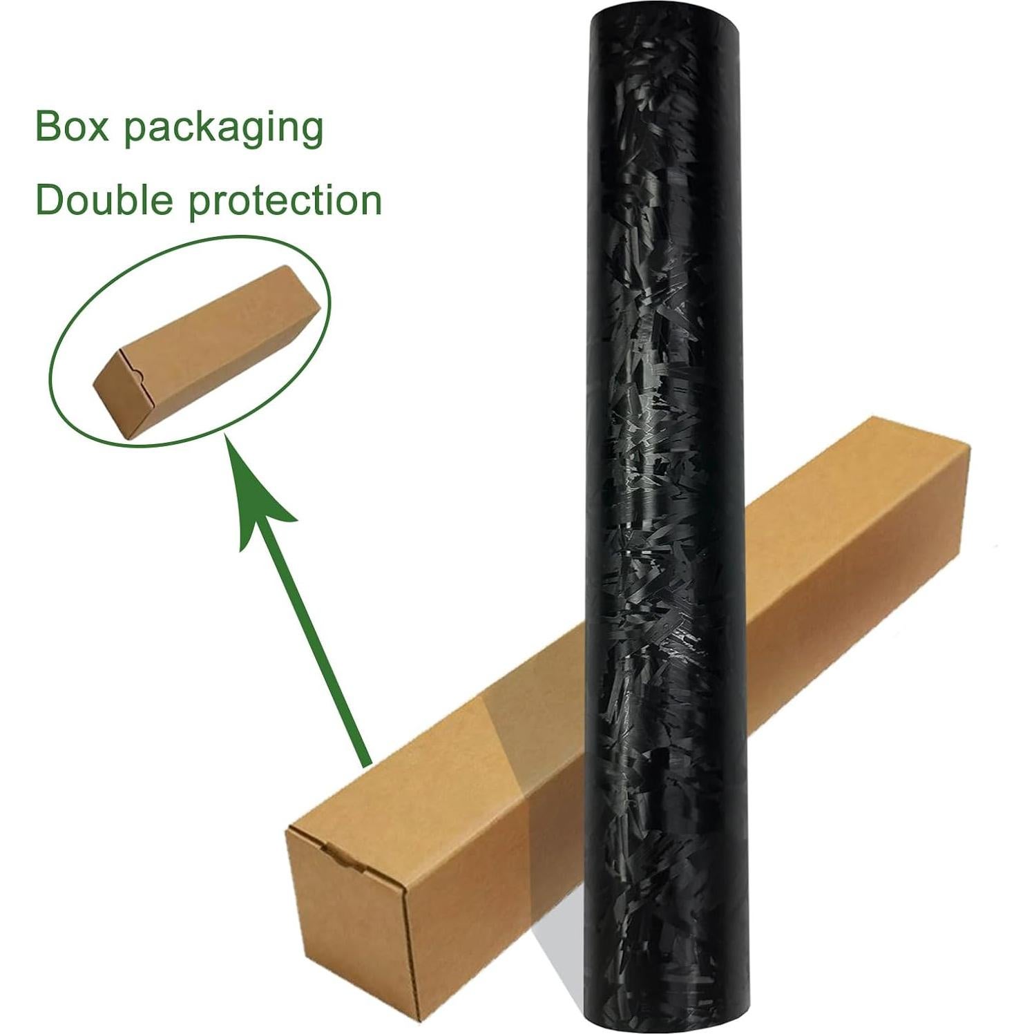 Vinilo Autoadhesivo JYEASTZ Carbono Forjado Negro 30x150cm