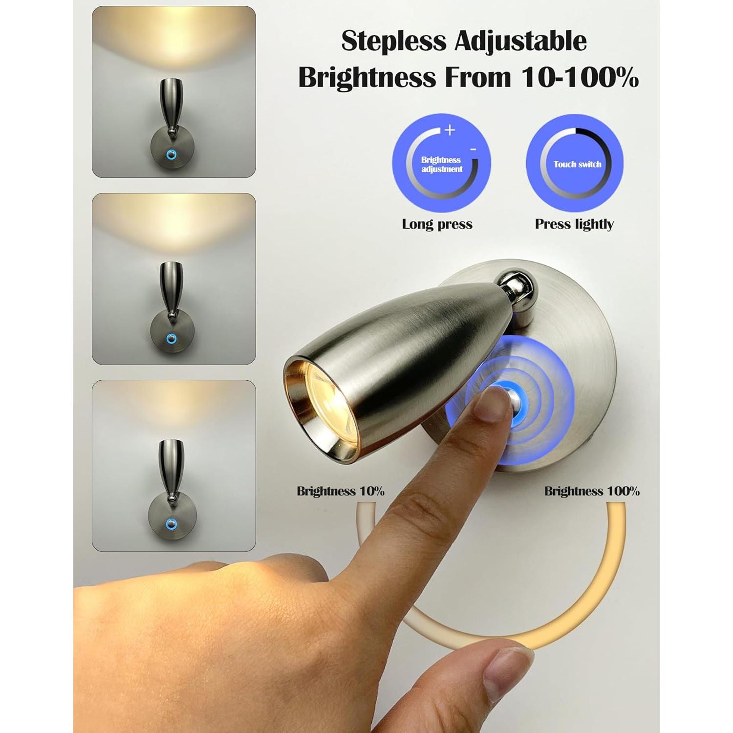 Luz de Lectura THALASSA 12V LED Interior Barco Caravana 3W