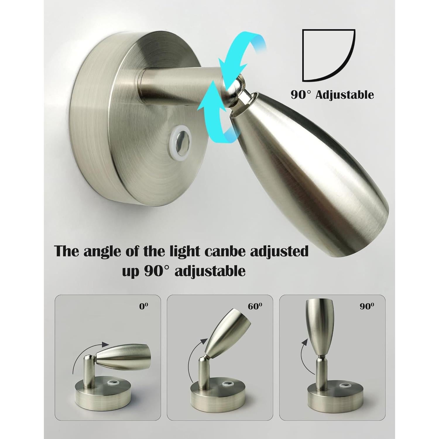 Luz de Lectura THALASSA 12V LED Interior Barco Caravana 3W