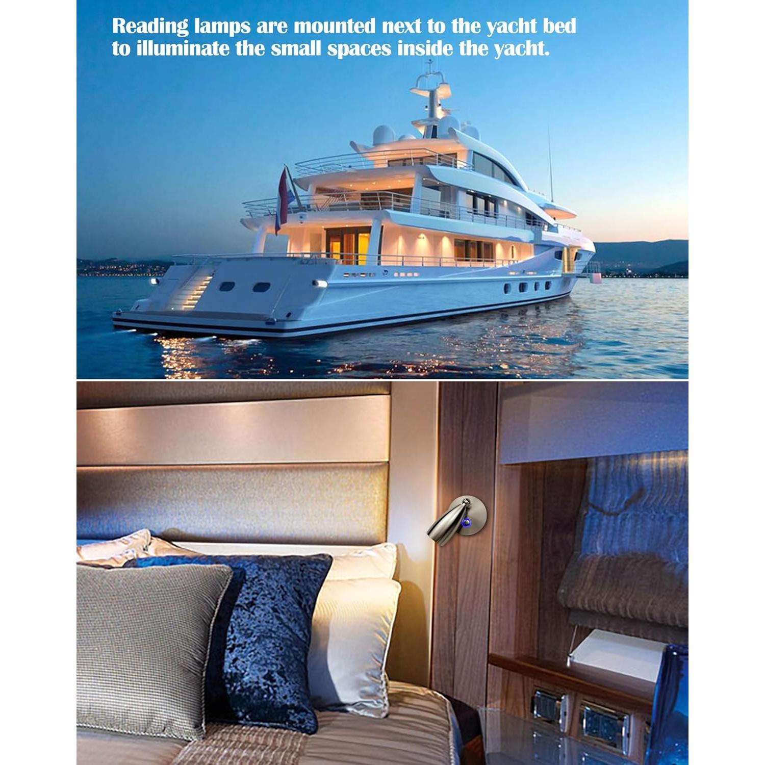 Luz de Lectura THALASSA 12V LED Interior Barco Caravana 3W