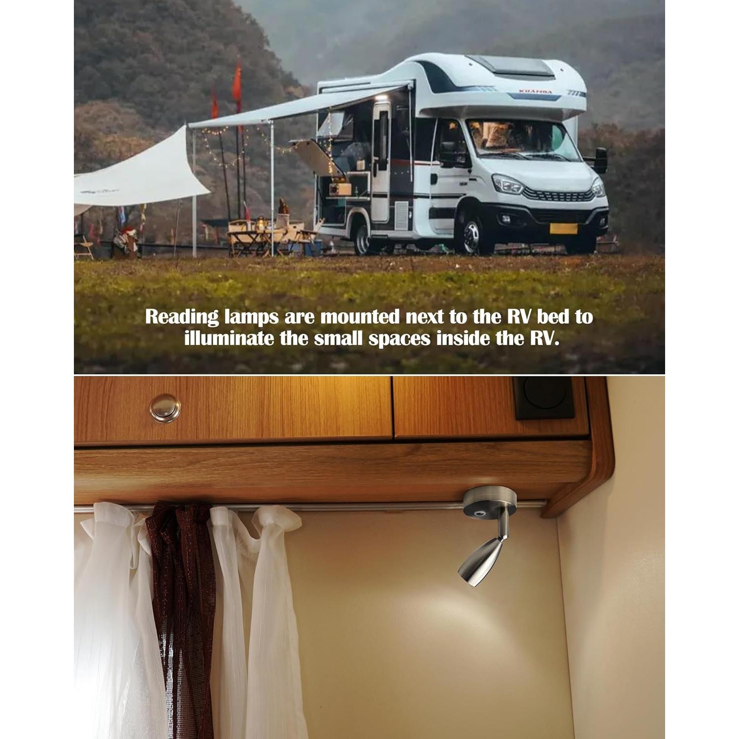 Luz de Lectura THALASSA 12V LED Interior Barco Caravana 3W