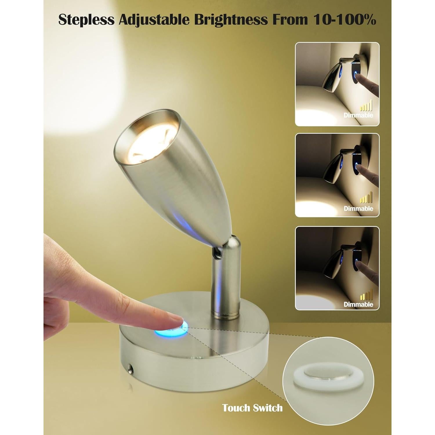 Luz de lectura LED regulable Genuine Marine 12V 2W 2 paquetes