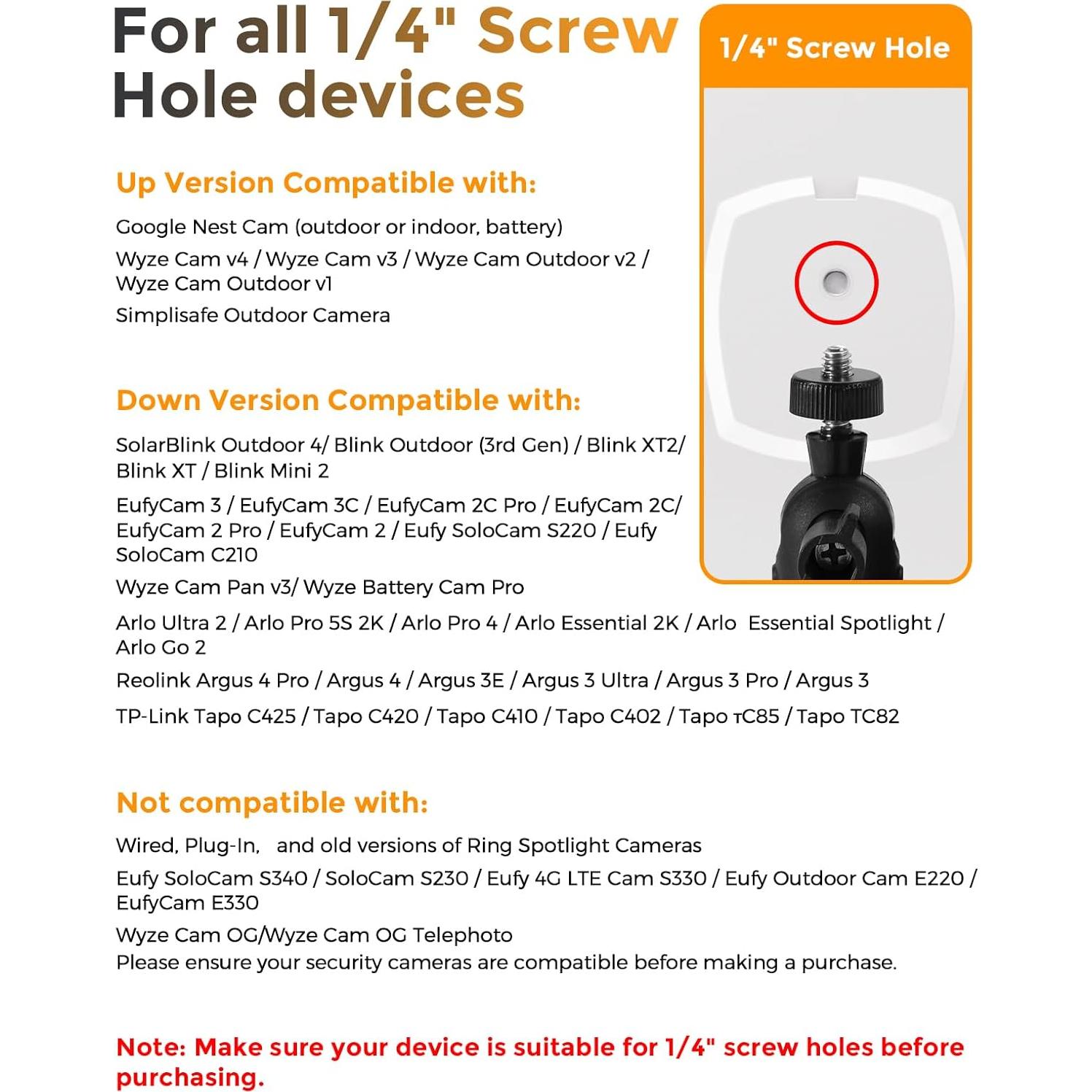 Soporte de canal Eufy para cámaras de seguridad - Ajustable 360°