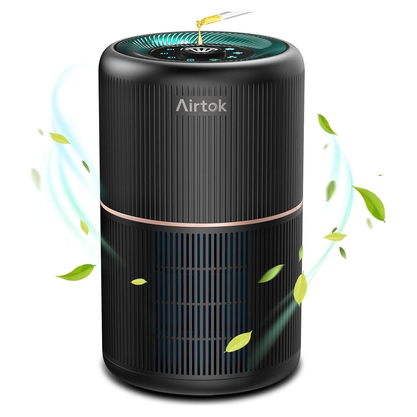 Purificador de Aire HEPA AIRTOK AP0601 4-en-1 Negro 99.97%