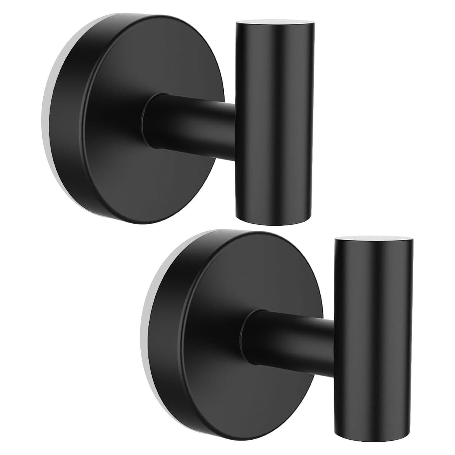 Ganchos de Ventosa Efanr para Ducha y Baño - Acero Inoxidable Negro