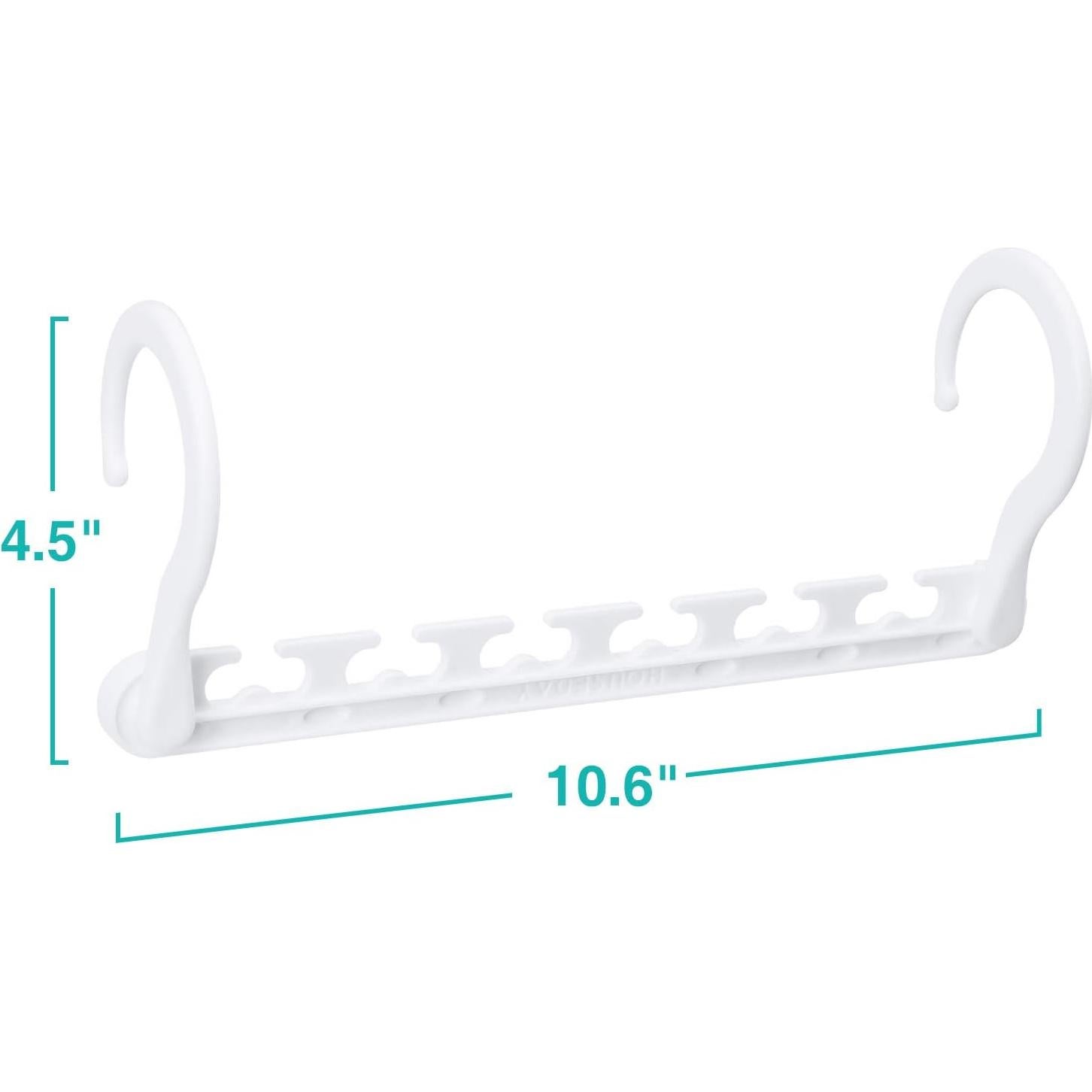 Perchas de Plástico HOUSE DAY Ahorra Espacio Paquete de 12