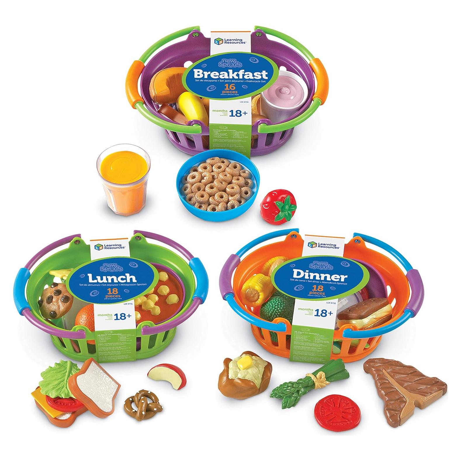 Conjunto de Comida de Juguete Learning Resources 3 Cestas