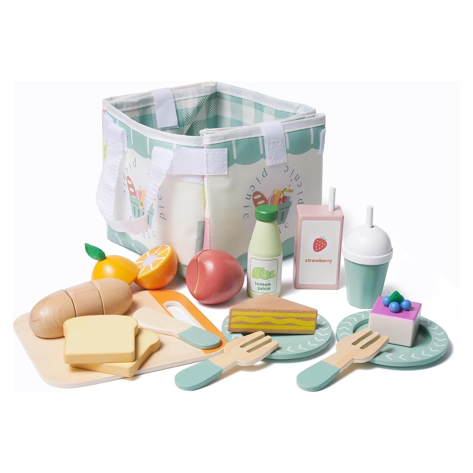 Juego de Comida de Madera 21 Piezas MONT PLEASANT Picnic