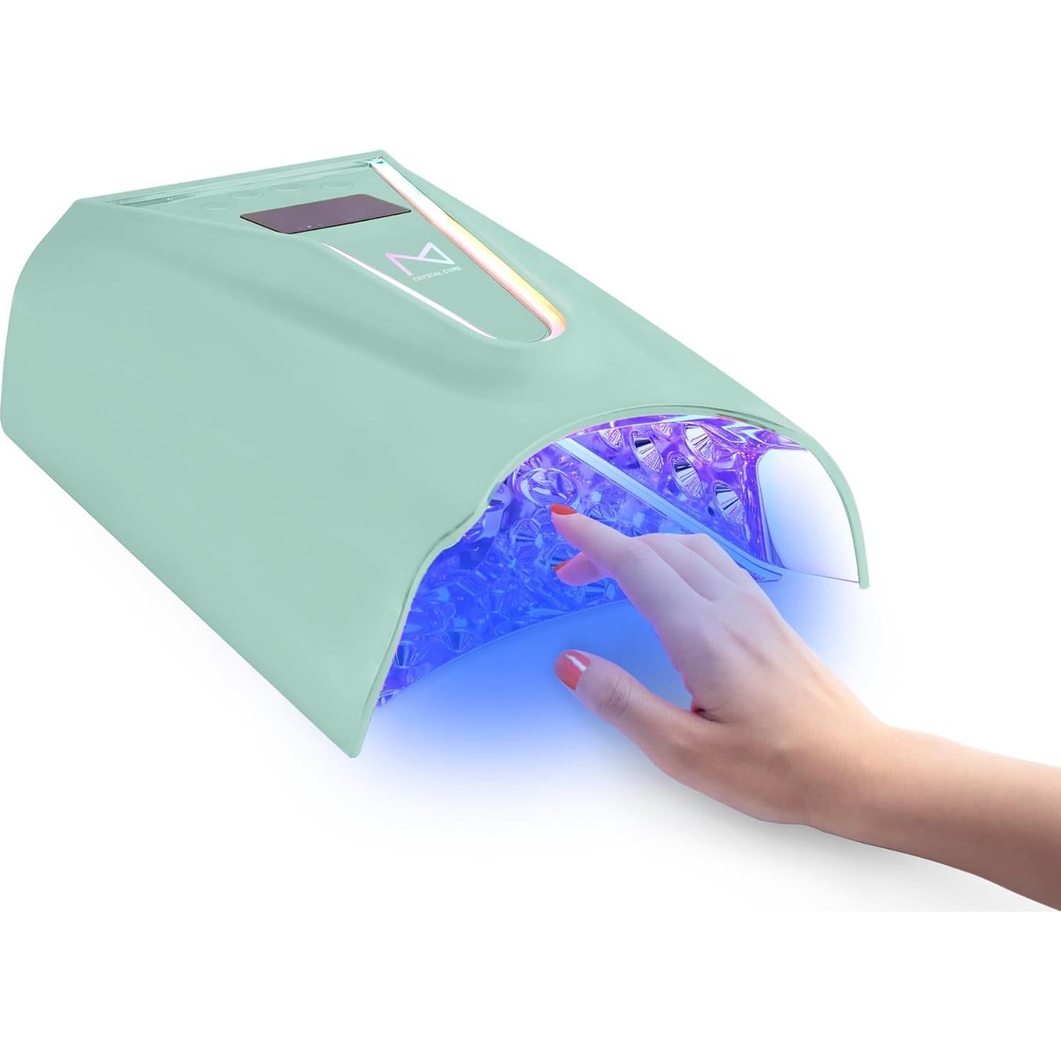 Lámpara de Uñas UV/LED M Crystal Cure 128W Inalámbrica Verde