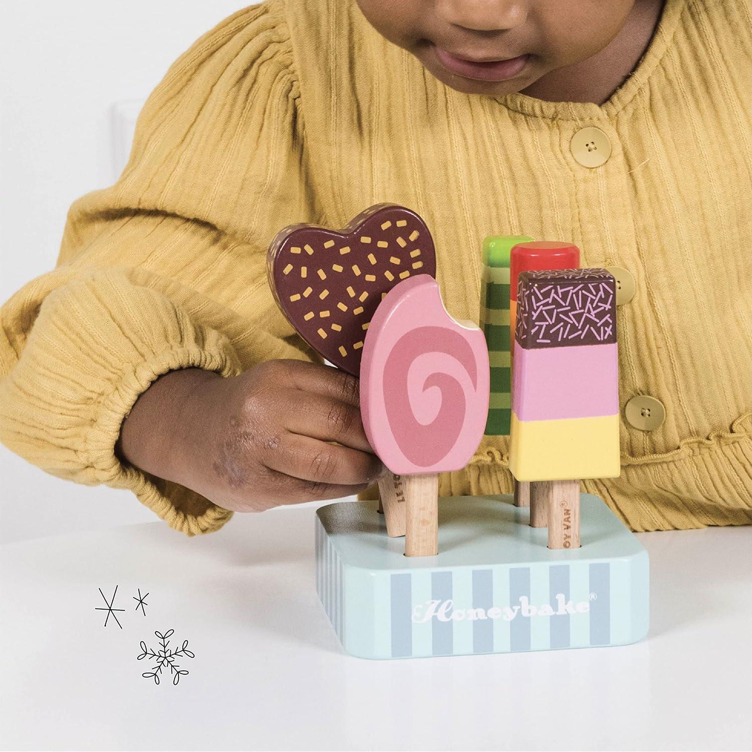 Conjunto de Helados de Madera Le Toy Van Honeybake 6 Piezas