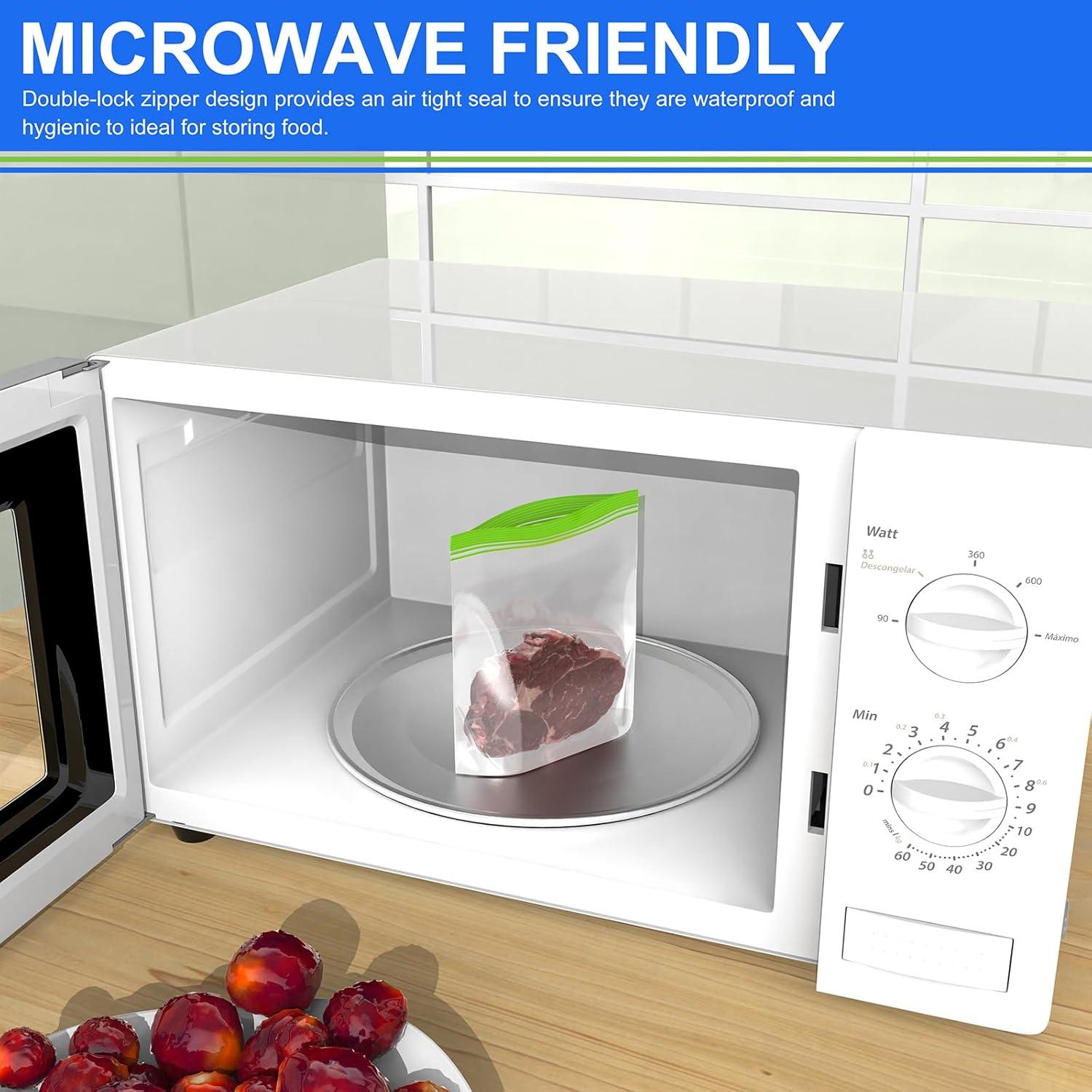 16 Bolsas Reutilizables Wovtary para Congelador y Sándwich