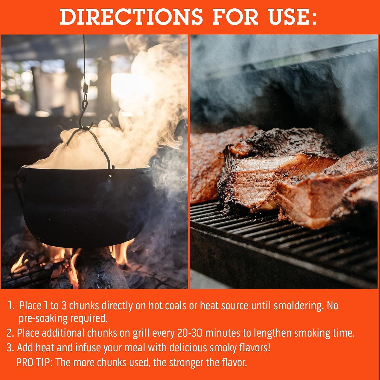 Trozos de Madera de Aliso para Ahumar Carne - 3.4 kg