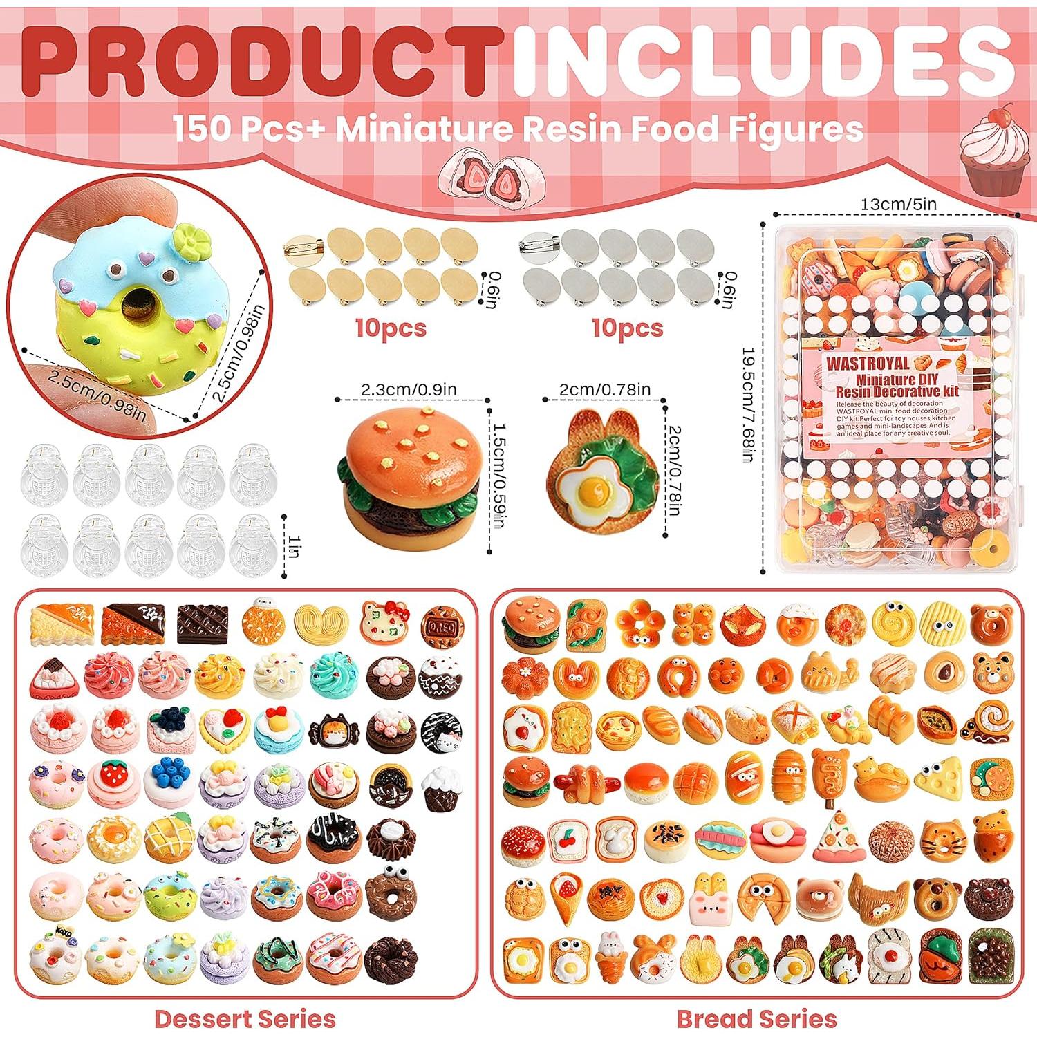 157 Piezas Juguetes de Comida Miniatura WASTROYAL