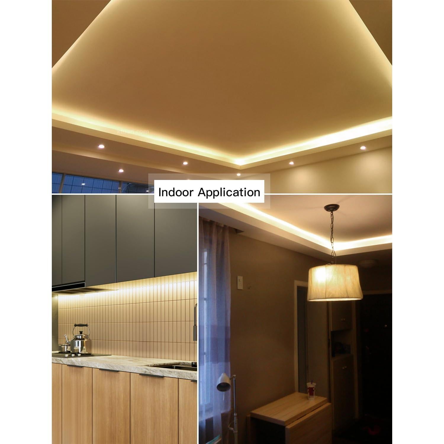 Tira LED 2m AIMENGTE 240 LEDs Blanco Cálido 3000K IP65