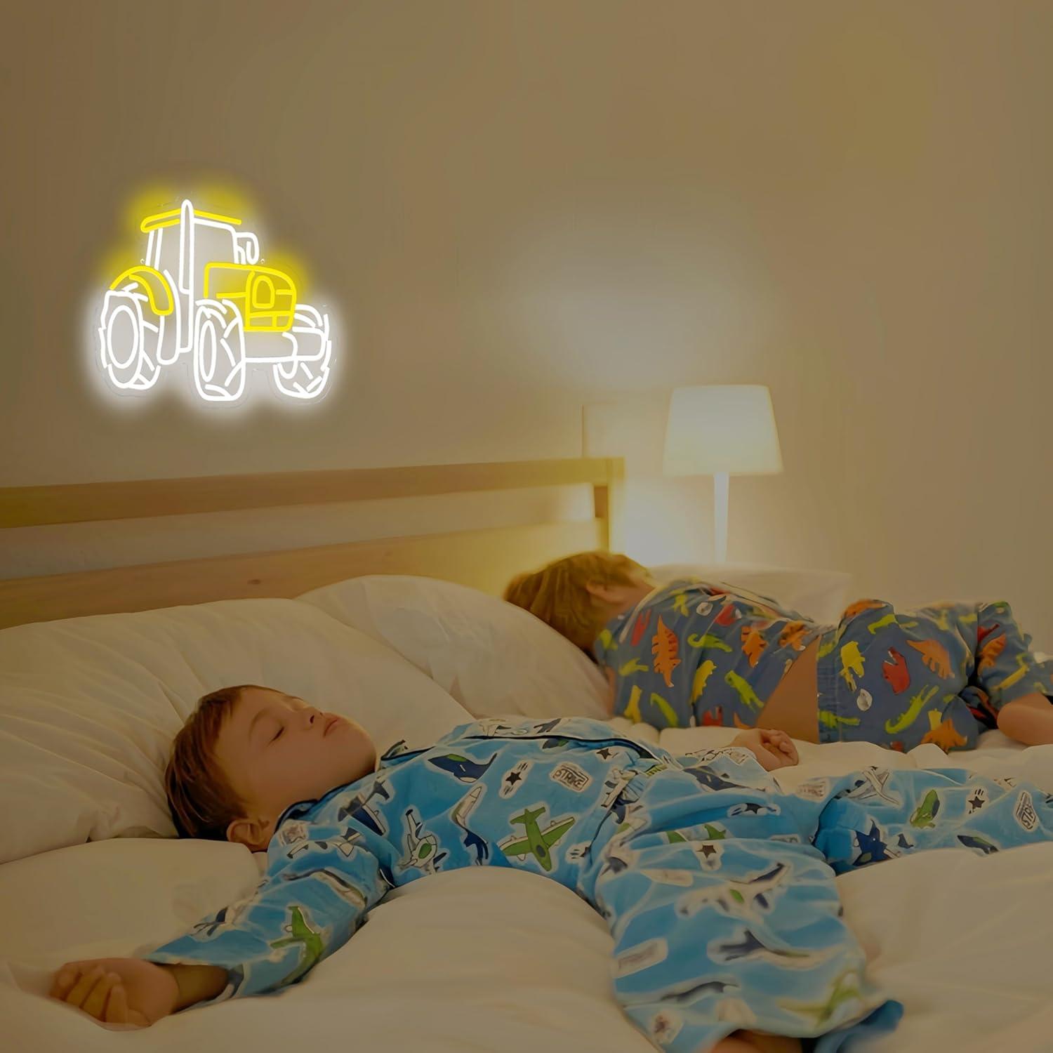 Cartel de Neón LED HeyLEDNeoN Camión Grande Amarillo 41.91x29.97 cm