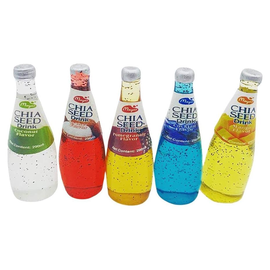 Accesorios de Cocina Miniatura Lynkaye 1:12 Bebidas 5 Piezas