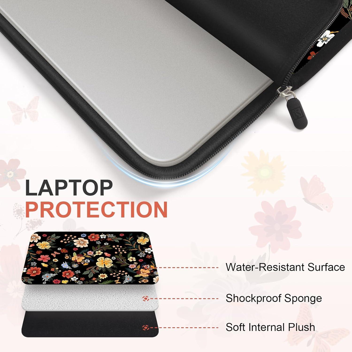 Funda para Laptop iLeadon Floral 13-14 Pulgadas Neopreno