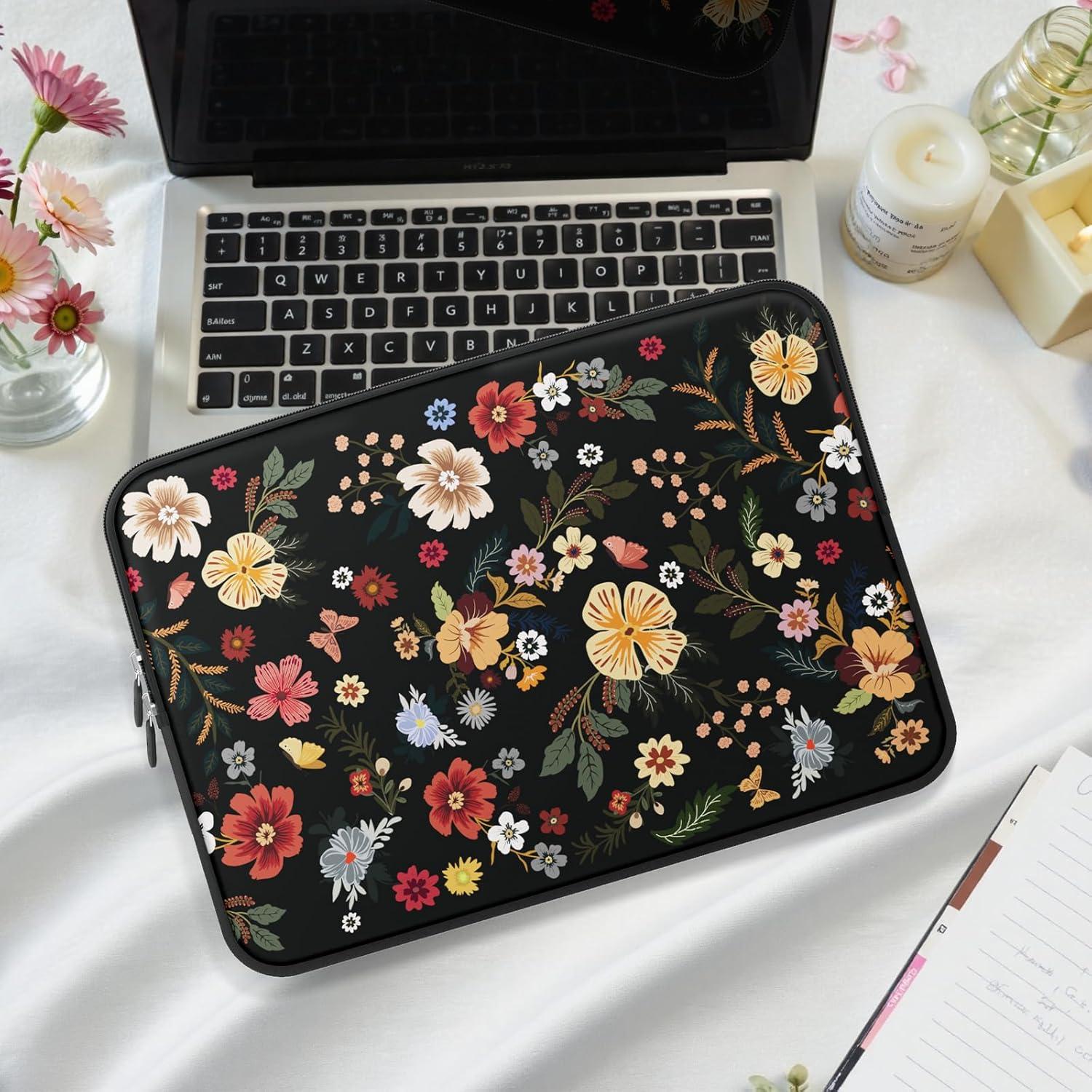 Funda para Laptop iLeadon Floral 13-14 Pulgadas Neopreno