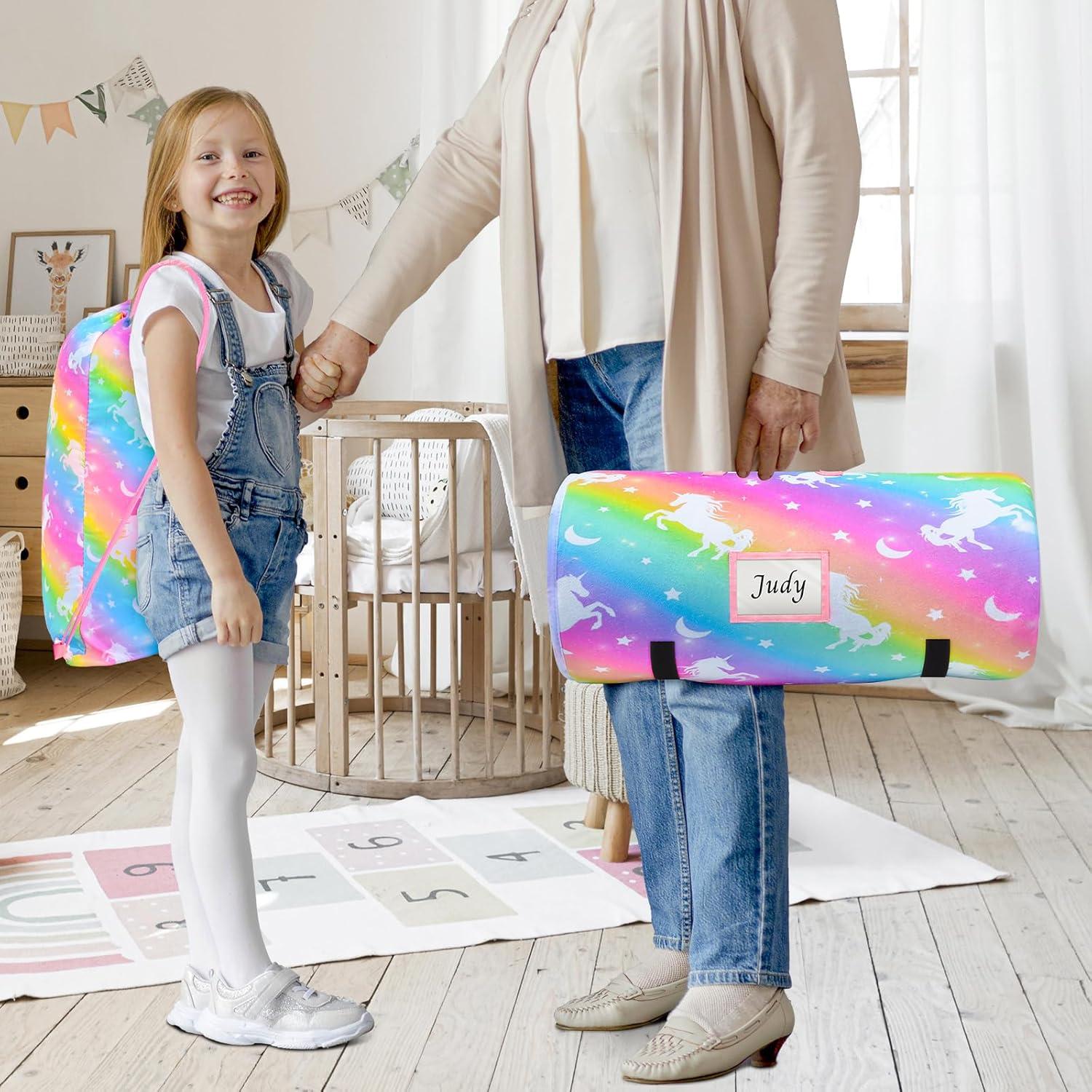 Saco de Dormir Fiodrimy Unicornio Rosa 137.4x80cm con Almohada