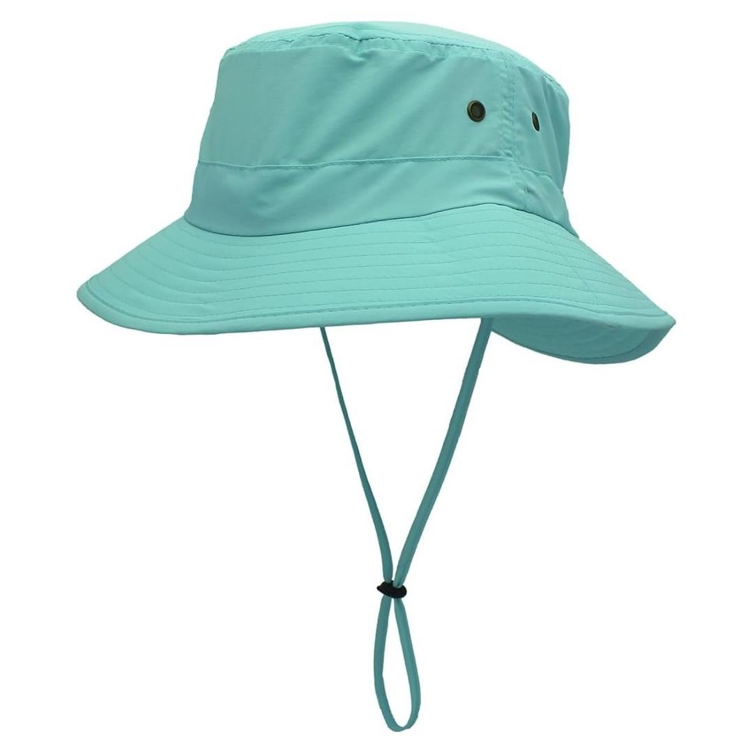 Sombrero de Sol Ligero para Mujeres LLmoway UPF50+ Azul Aqua