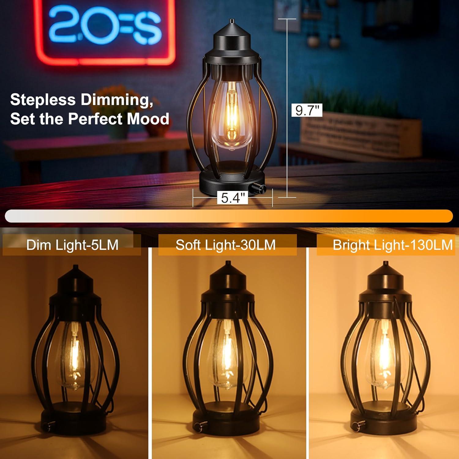 Linternas LED Recargables Pearlstar Vintage 2 Unidades 24.66cm